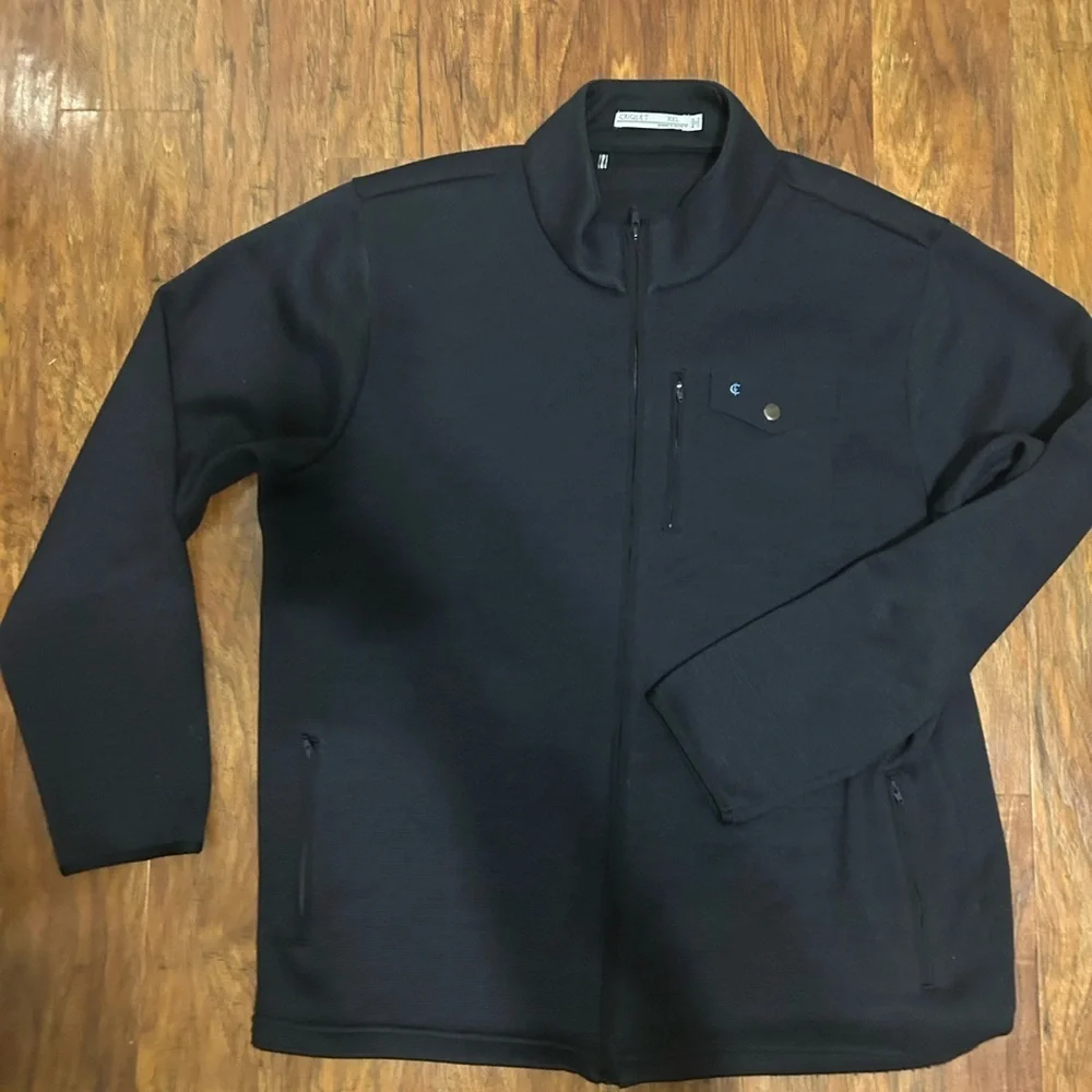 CRIQUET Fleece Jacket with Chest Pocket Golf Preppy Activewear Full-Zip - Picture 7 of 10